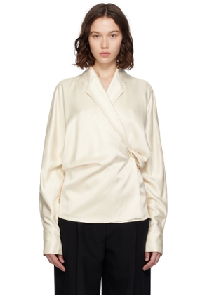 TOTEME Off-White Wrap Blouse