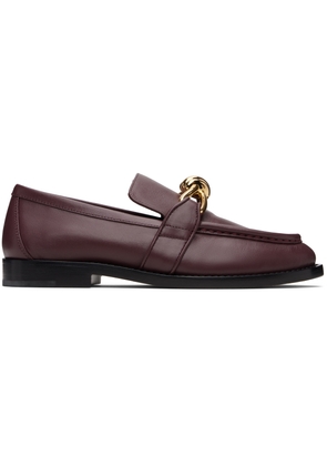 Bottega Veneta Burgundy Astaire Loafers