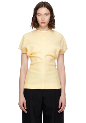 TOTEME Beige Slouch Waist Basketweave Top