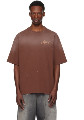 AMIRI Brown 'AMIRI Design Studio' T-shirt