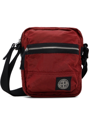 Stone Island Red 9200015 Coated Nylon Metal ECONYL Pouch