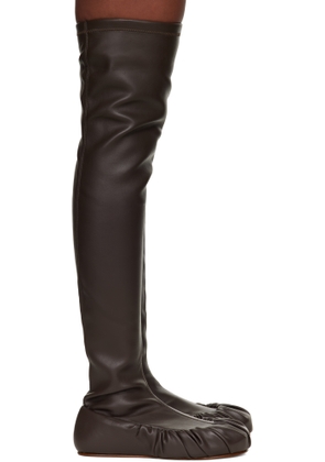 YUME YUME Brown Overknee Ballerina Tall Boots