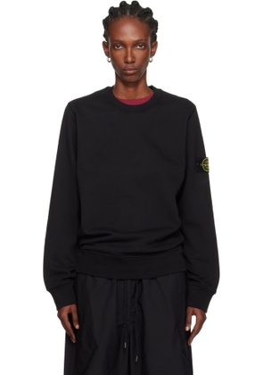 Stone Island Black 6100060 Organic Cotton Fleece Sweatshirt