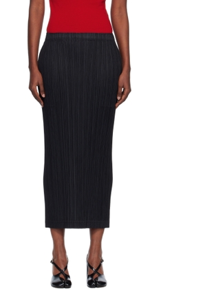 PLEATS PLEASE ISSEY MIYAKE Black Thicker 1 Maxi Skirt