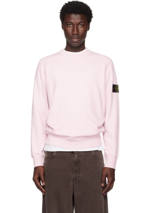 Stone Island Pink 6100044 Organic Cotton Fleece Sweatshirt