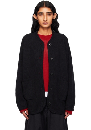 Cordera Black Cotton Cardigan