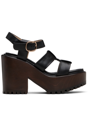 Gabriela Hearst Black Hera Platform Sandals