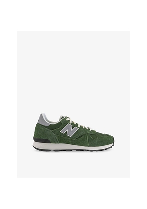 Mens New Balance 475 Logo-Embroidered Suede and Mesh Low-Top Trainers