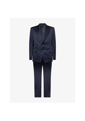 Mens Tom Ford Shelton Peak-Lapels Cotton Suit