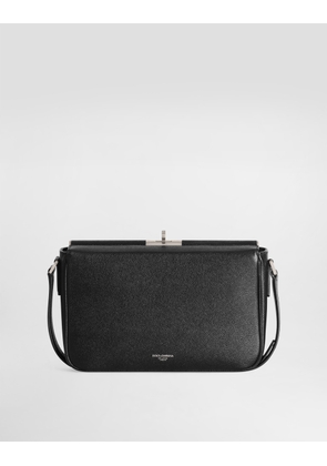 Dolce & Gabbana Marlene Alpine Calfskin Crossbody Bag - Man Crossbody Bags Black Onesize