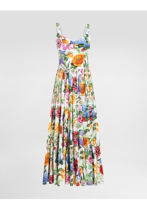 Dolce & Gabbana Long Floral-print Corset Dress - Woman Dresses Print 38