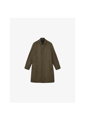 Mens Allsaints Trent Single-Breasted Wool-Blend Coat