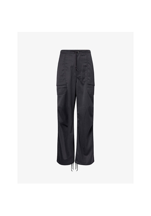 Mens Entire Studios Barren Cargo Wide-Leg Wool Blend Trousers