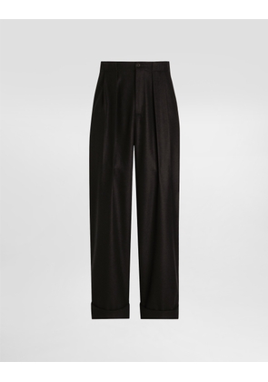Dolce & Gabbana Wool Trousers - Man Pants And Shorts Black 52