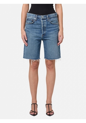 Shorts AGOLDE Woman color Blue