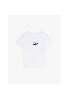 Womens Zadig&Voltaire Alys Logo-Print Cotton-Jersey T-Shirt