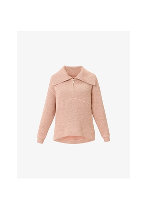 Womens Sweaty Betty Restful Bouclé-Texture Cotton-Blend Sweatshirt