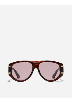 Dolce & Gabbana Dg Griffe Sunglasses - Woman Red Havana Onesize