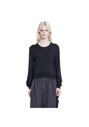 trompe d'oleil crewneck knitwear