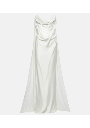 Vivienne Westwood Bridal Galaxy Cape crepe satin gown