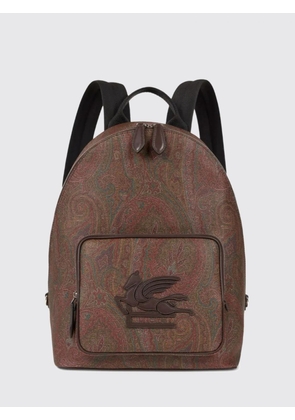 Backpack ETRO Men color Brown
