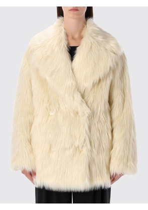 Fur Coat STAND STUDIO Woman color White