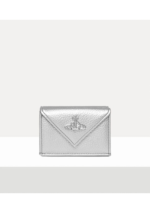 Vivienne Westwood Envelope Billfold Faux Leather Silver One Size Women