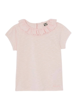 Bonton Kids Tiris Ruffled Collar T-Shirt