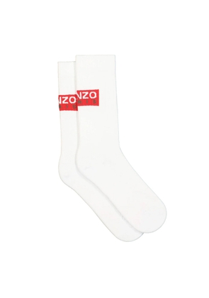 Kenzo Mens Stretch Cotton Logo Socks