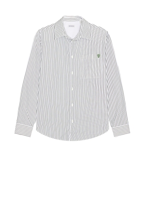 Burberry Casual Shirt in Conifer & Chalk - White. Size M (also in S, XL/1X).