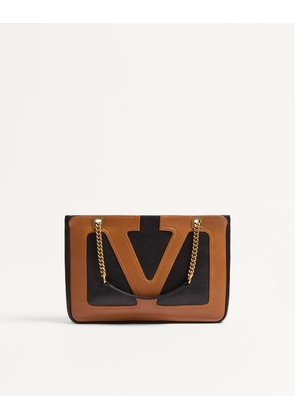 Valentino Garavani Valentino Garavani Viva Superstar Small Nappa Leather Shopping Bag Woman BLACK/SPICE UNI