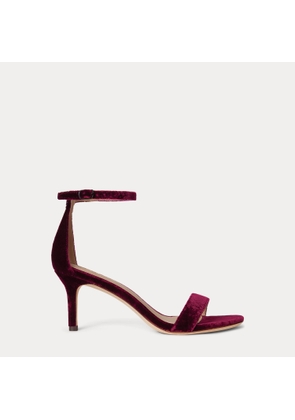 Allie Mid-Heel Velvet Sandal