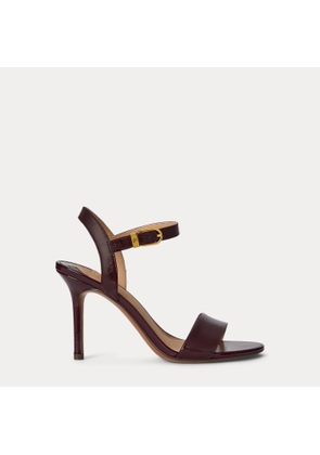 Gwen Crinkle Patent Leather Sandal