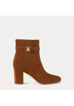 Kellie Suede Bootie Heel