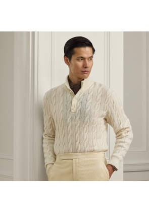 Cable-Knit Cashmere Mockneck Jumper