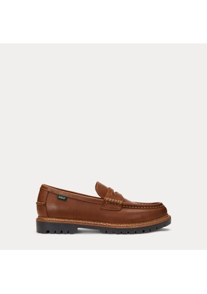 Jett Lug-Sole Leather Penny Loafer