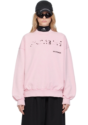 Balenciaga Pink Crewneck Sweatshirt