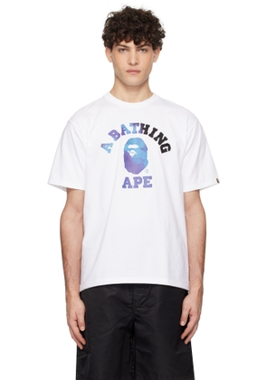 BAPE White Tie Dye College T-shirt