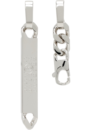 MM6 Maison Margiela Silver Chain Earrings