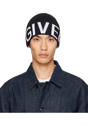 Givenchy Black 'Givenchy' Jacquard Beanie