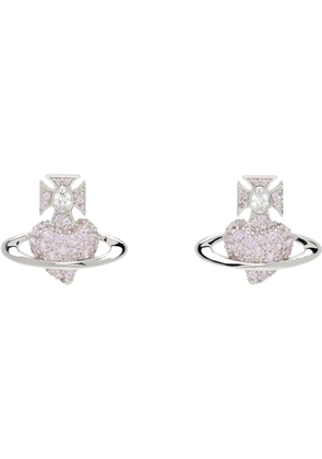 Vivienne Westwood Silver & Purple Agnatha Earrings