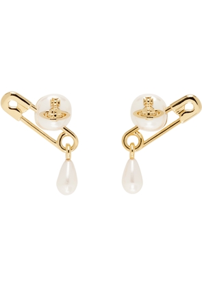 Vivienne Westwood Gold Claude Small Stud Earrings