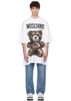 Moschino White Oversized Maxi Teddy Bear T-shirt