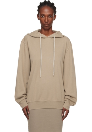 Rick Owens DRKSHDW Taupe Concordians Oversized Hoodie