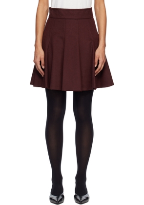 Max Mara Burgundy Brava Miniskirt