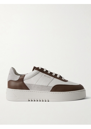 Axel Arigato - Orbit Vintage Suede-Trimmed Leather Sneakers - Men - Gray - EU 39
