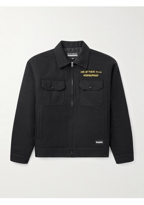 Neighborhood - OOTD Embroidered Cotton and Wool-Blend Twill Jacket - Men - Black - S