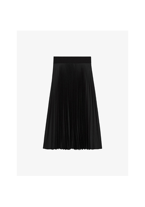 Womens Reiss Seren Pleated Woven Midi Skirt