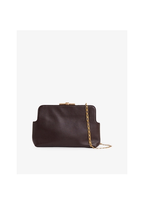 Womens Reiss Bethany Leather Clutch Bag