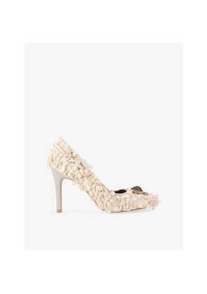 Womens Kurt Geiger London Pimlico Woven Heeled Courts
